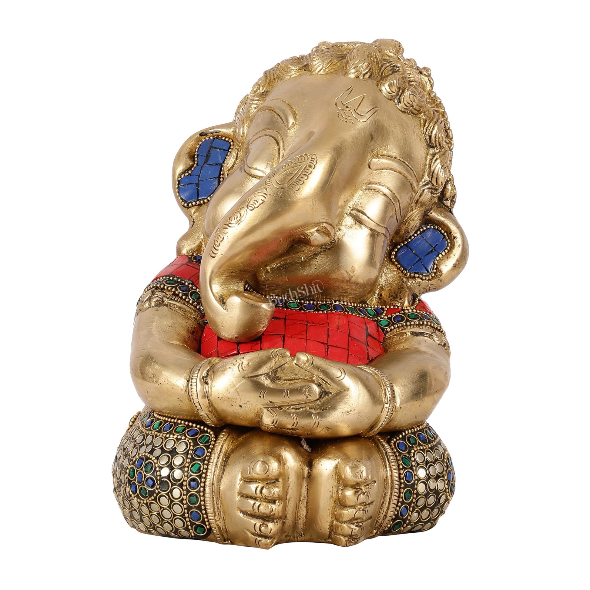 Unique Baby Ganesha Brass idol 9 inches