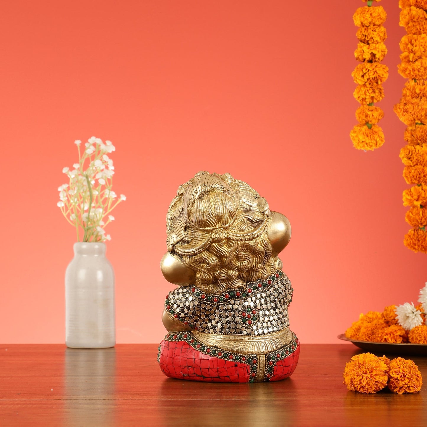 Unique Baby Ganesha Brass idol 9 inches