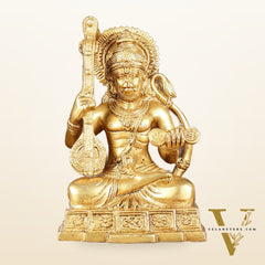 Unique Brass Bhajan Hanuman Idol | Height: 5.5 inch