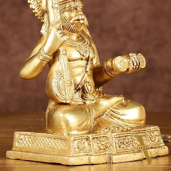 Unique Brass Bhajan Hanuman Idol | Height: 5.5 inch