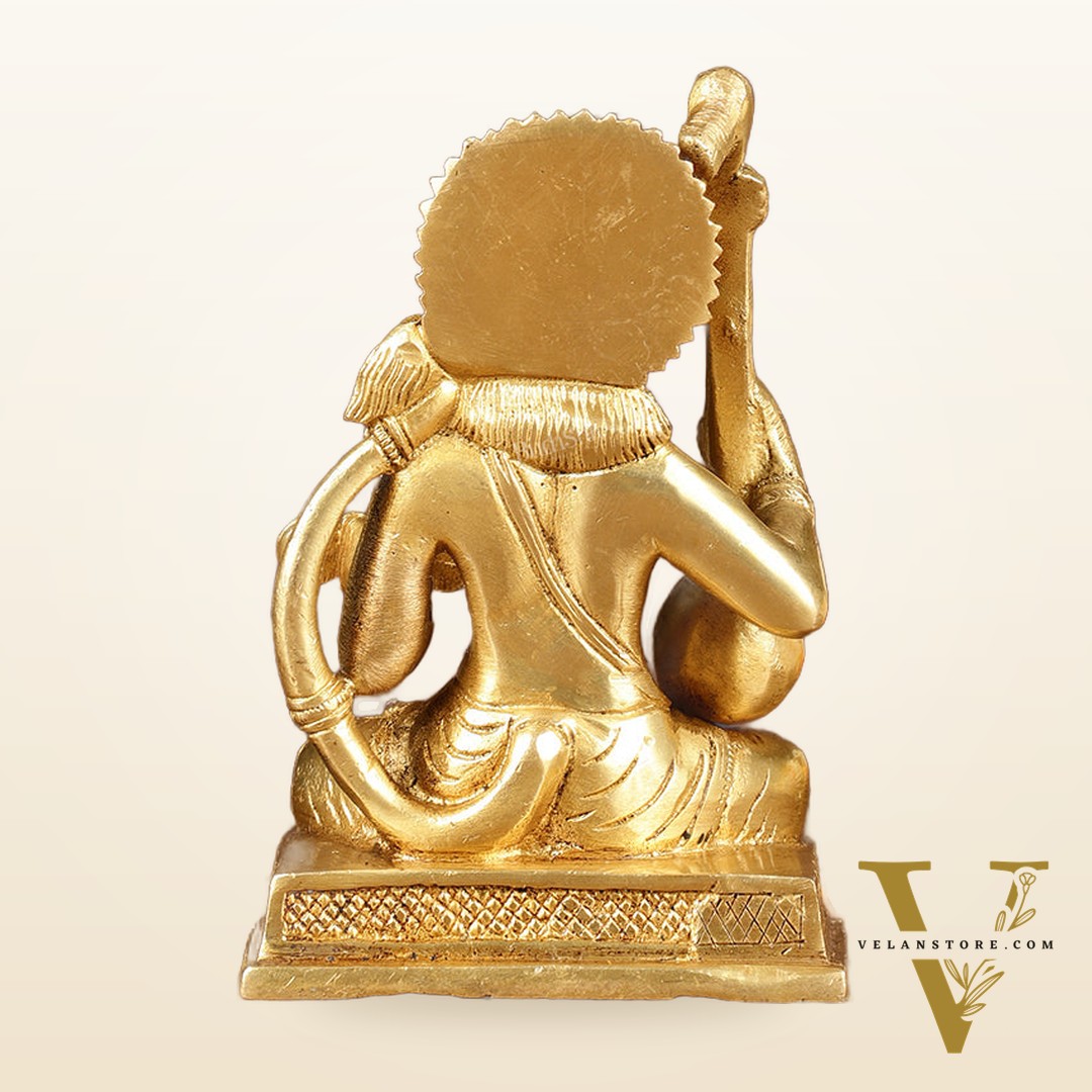 Unique Brass Bhajan Hanuman Idol | Height: 5.5 inch