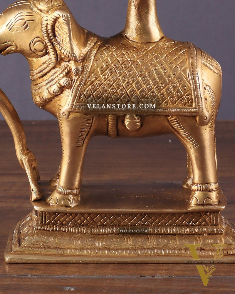 Unique Brass Elephant Candle Holder 6.5"