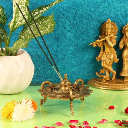 Unique Brass Incense Holder - Magnificent Design