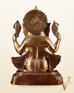 Unique Brass Lord Ganesha Statue - 11.5 Inch