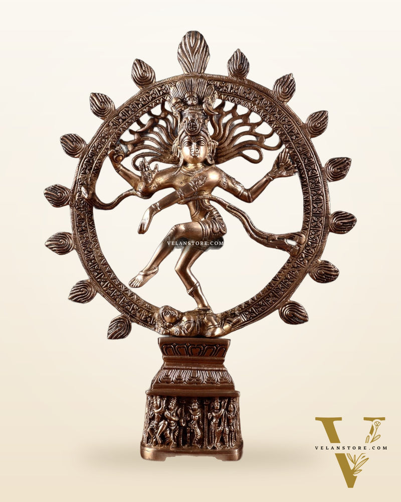 Unique Brass Nataraja Statue – 14.5”