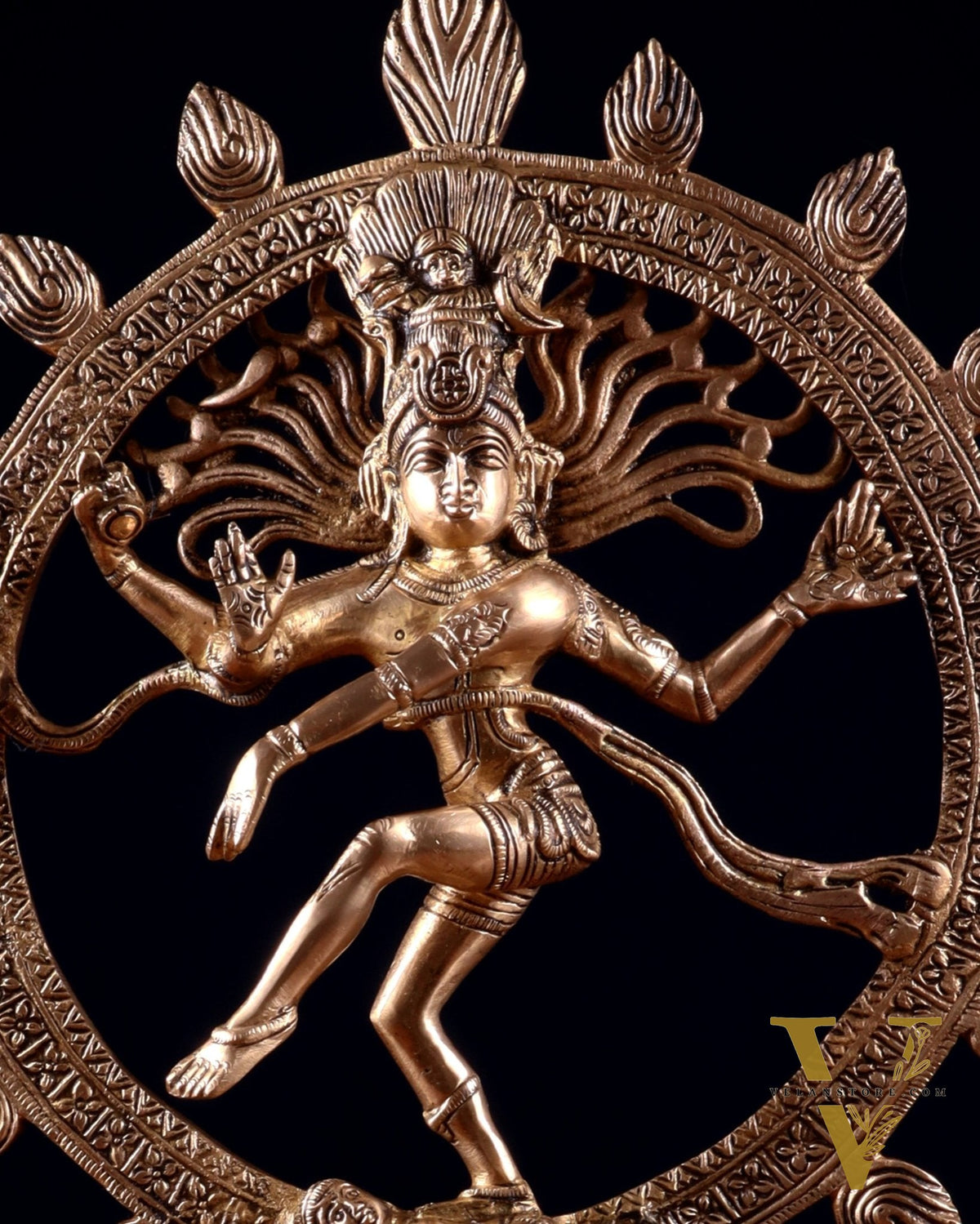 Unique Brass Nataraja Statue – 14.5”