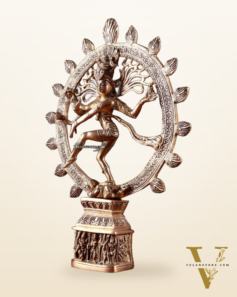 Unique Brass Nataraja Statue – 14.5”
