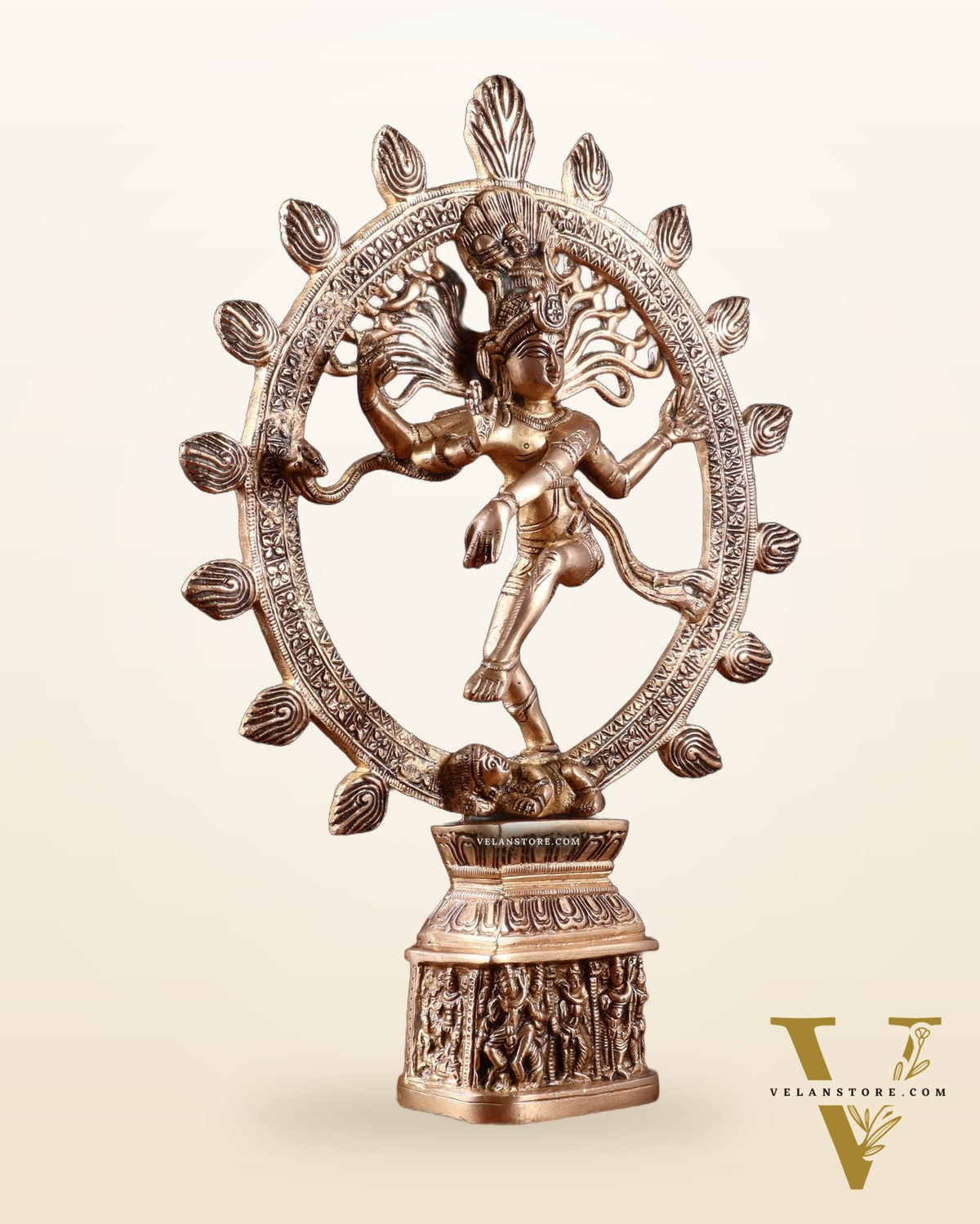 Unique Brass Nataraja Statue – 14.5”