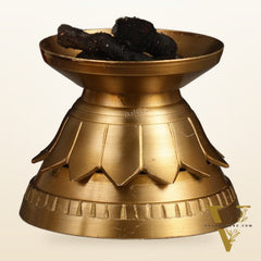 Unique Brass Peacock Loban Daam Dhoop Burner 6.5"