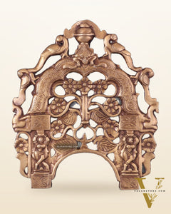 Unique Brass Prabhavali Wall Hanging – Intricate Design for Elegant Décor 12"