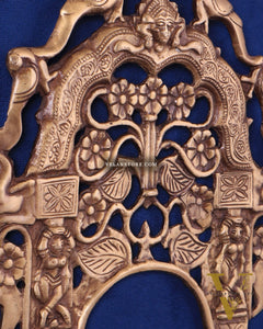 Unique Brass Prabhavali Wall Hanging – Intricate Design for Elegant Décor 12"
