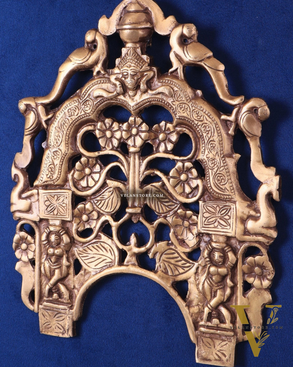 Unique Brass Prabhavali Wall Hanging – Intricate Design for Elegant Décor 12"