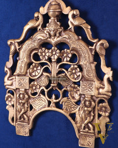 Unique Brass Prabhavali Wall Hanging – Intricate Design for Elegant Décor 12"