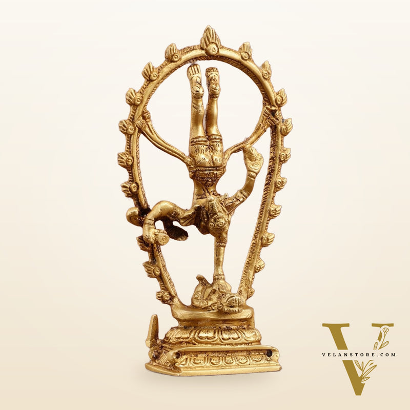 Unique Brass Shiva Tandav Statue – 6 Inch Height, 360 gm