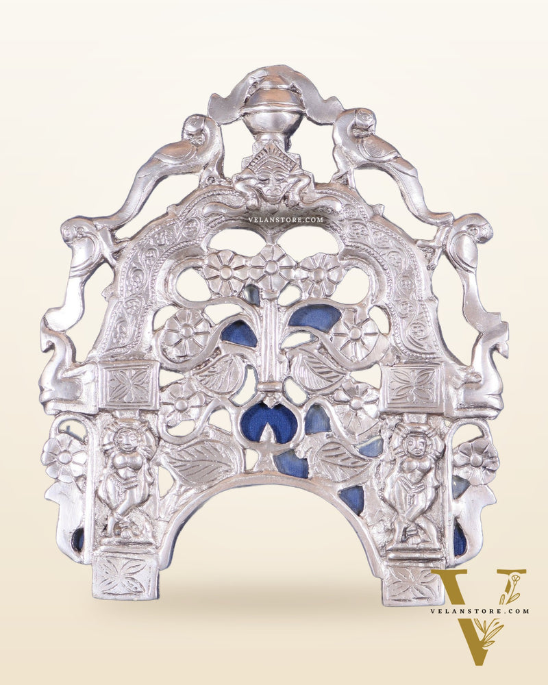 Unique Brass silver plated Prabhavali Wall Hanging – 12"
