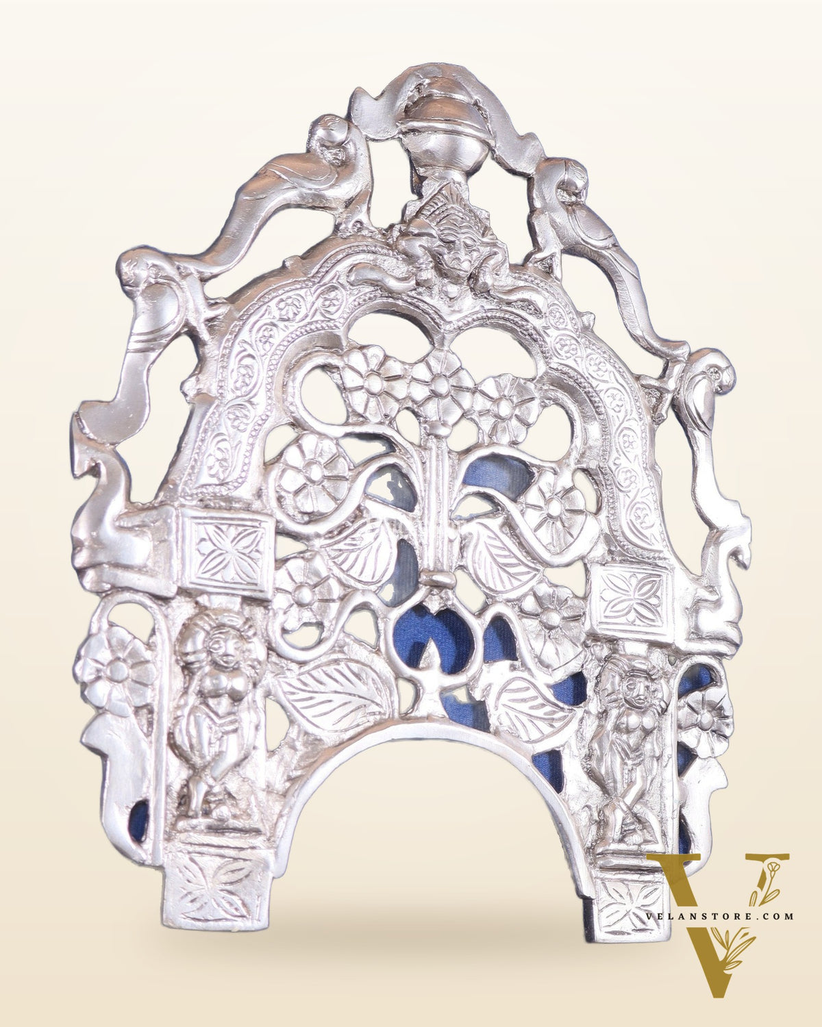 Unique Brass silver plated Prabhavali Wall Hanging – 12"