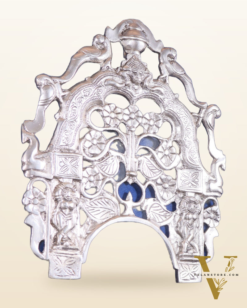 Unique Brass silver plated Prabhavali Wall Hanging – 12"