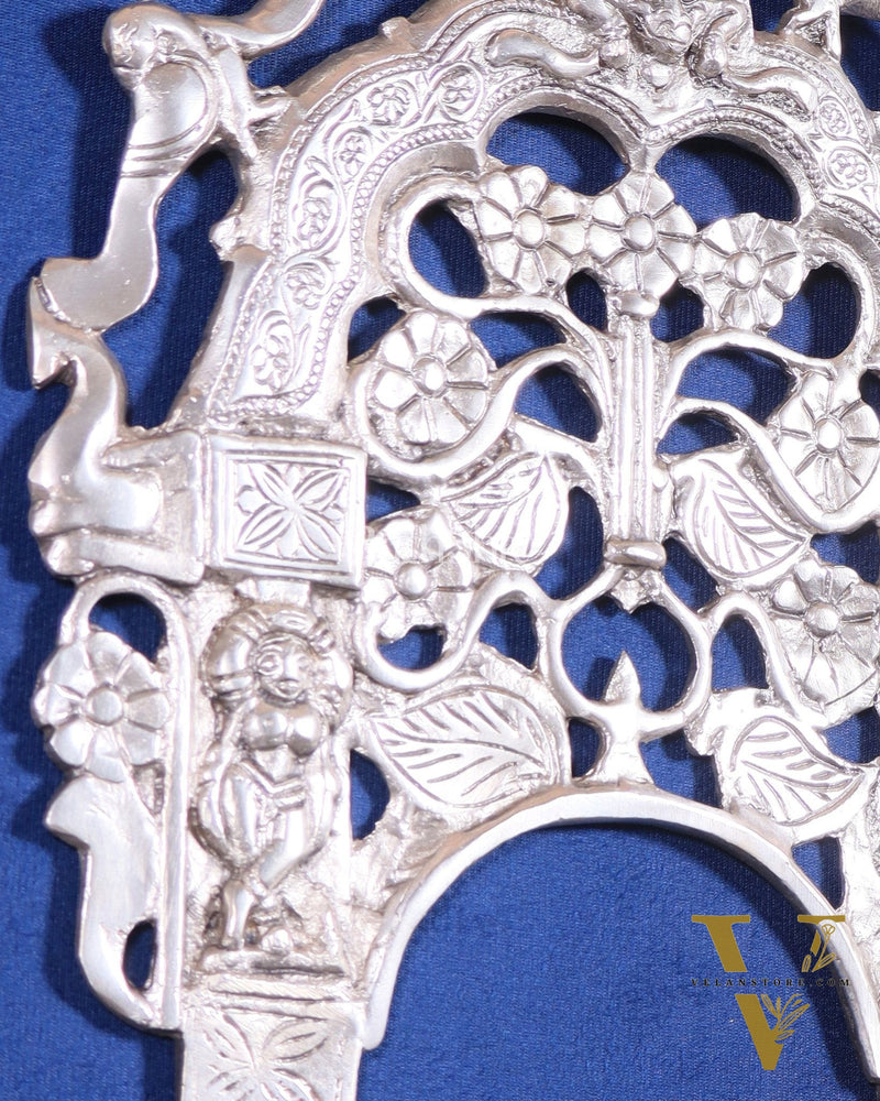 Unique Brass silver plated Prabhavali Wall Hanging – 12"