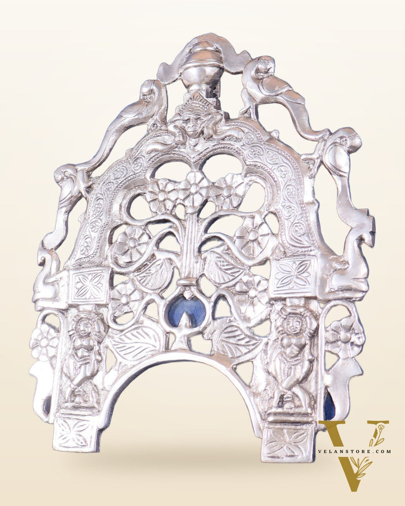 Unique Brass silver plated Prabhavali Wall Hanging – 12"