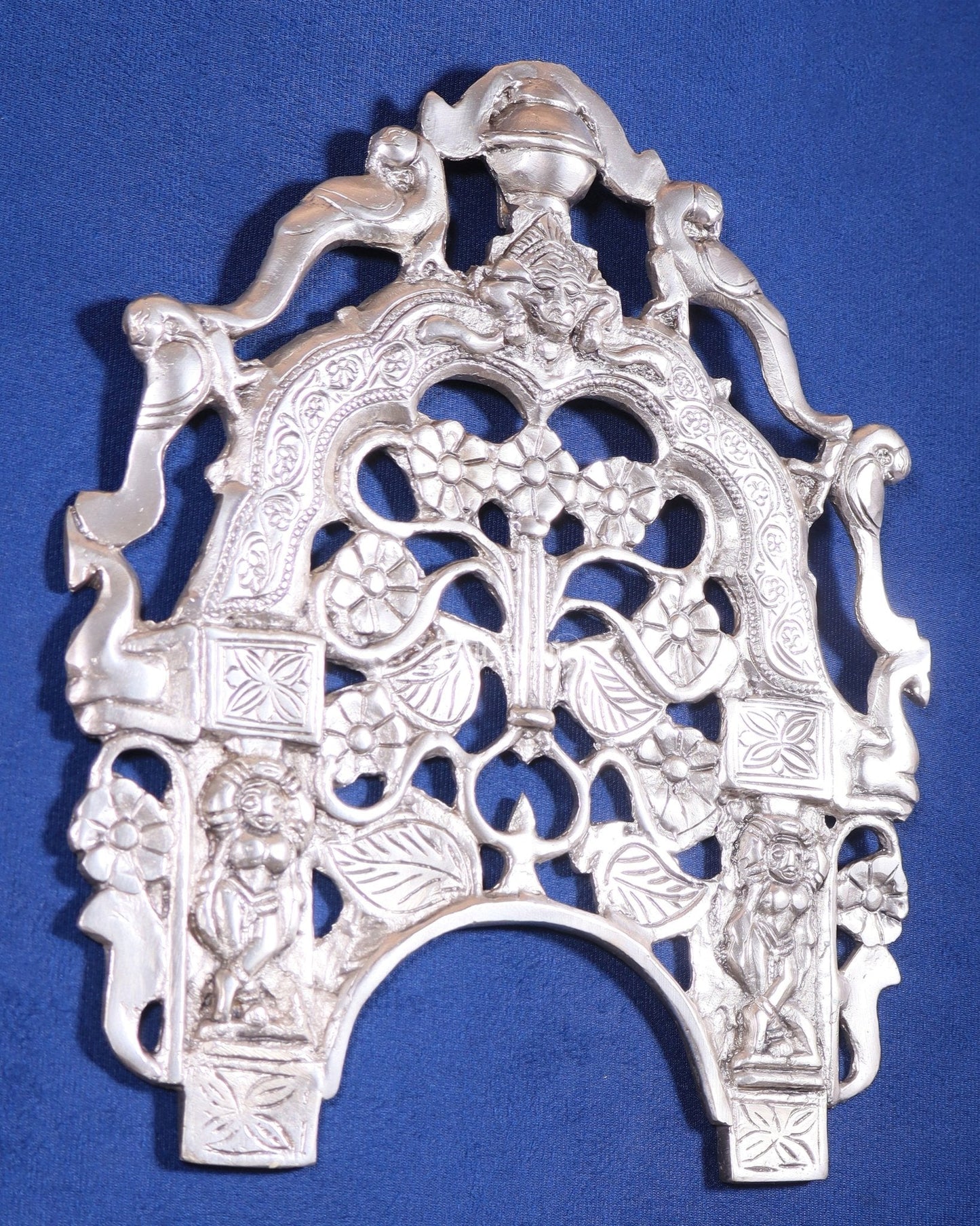 Unique Brass silver plated Prabhavali Wall Hanging – 12"