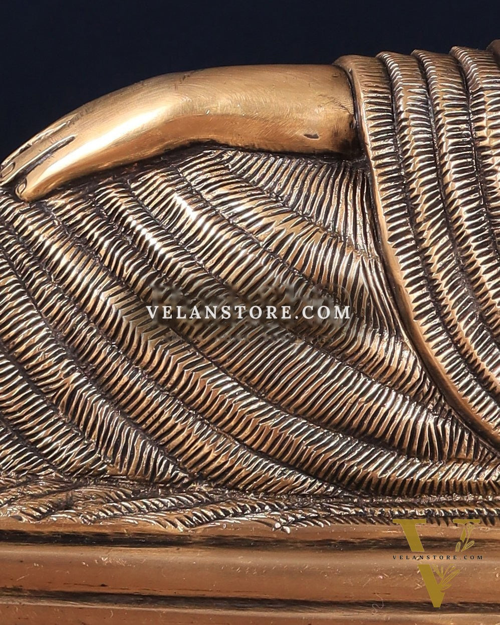 Unique Brass Sleeping Buddha Statue – 7" x 16.5" x 5" | Auspicious & Calming Decor