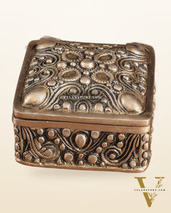 Unique Brass Square Multipurpose Storage Box