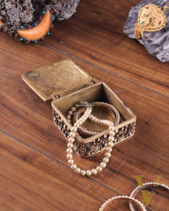 Unique Brass Square Multipurpose Storage Box