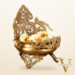 Unique Brass Urli Bowl | Height: 10 inch