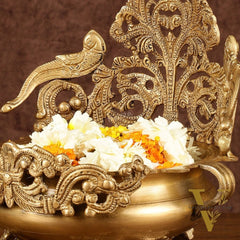 Unique Brass Urli Bowl | Height: 10 inch
