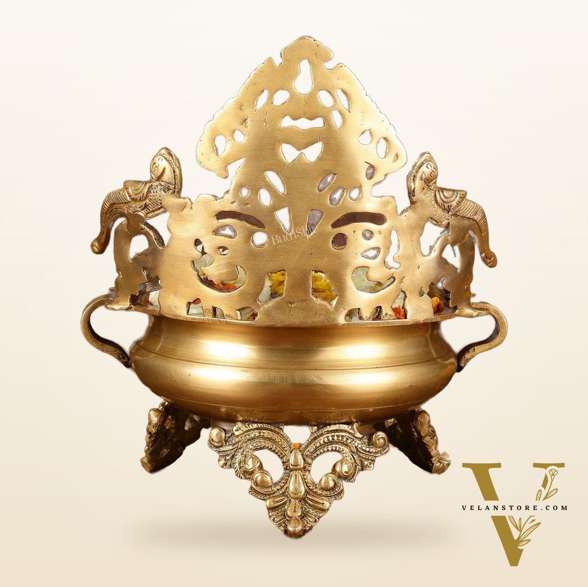 Unique Brass Urli Bowl | Height: 10 inch