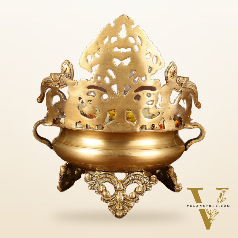 Unique Brass Urli Bowl | Height: 10 inch