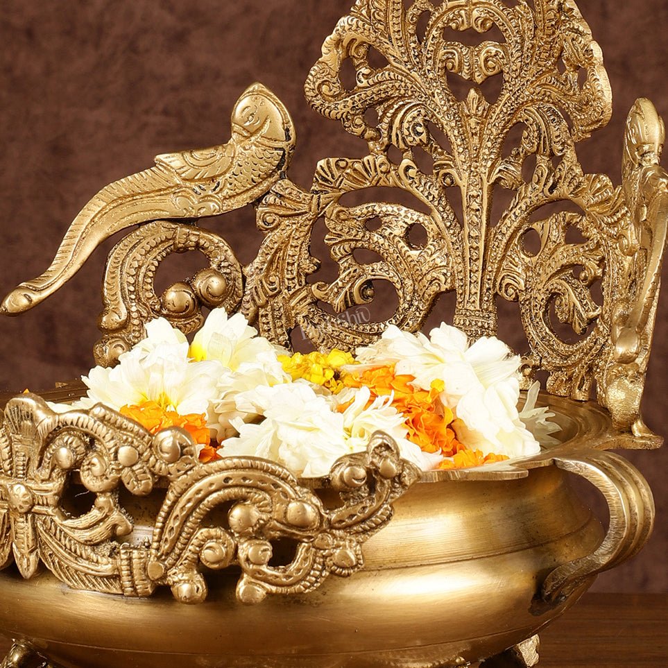 Unique Brass Urli Bowl | Height: 10 inch