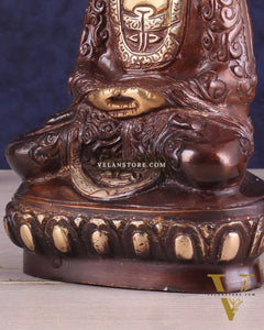 Unique Buddha in Deep Meditation Brass Statue | Premium Craftsmanship