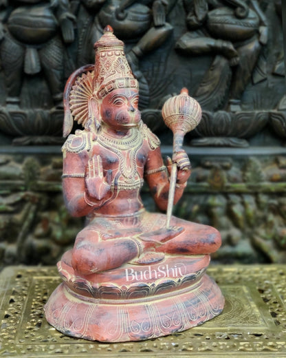 Unique Handcrafted Brass Hanuman Statue | 16" Height