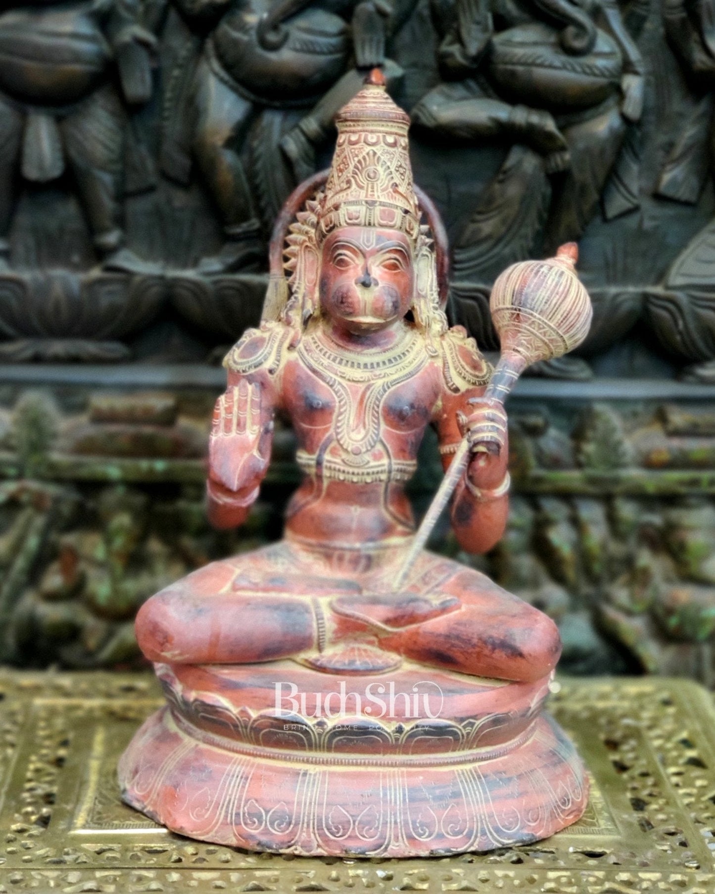 Unique Handcrafted Brass Hanuman Statue | 16" Height