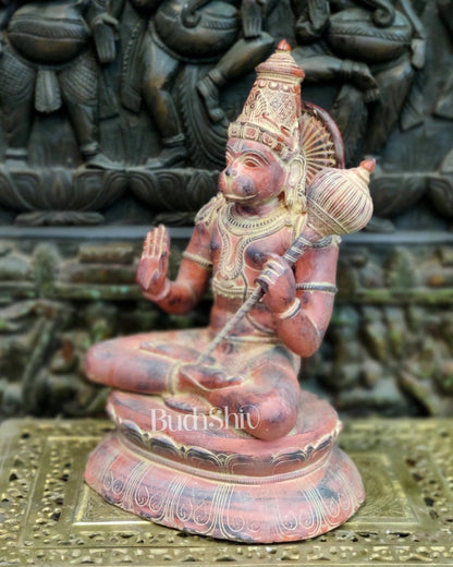 Unique Handcrafted Brass Hanuman Statue | 16" Height