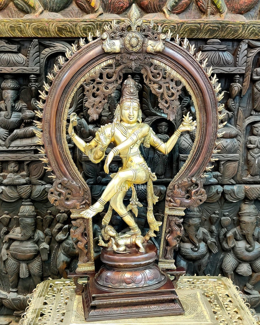 Brass Handcrafted Nataraja Statue - 26" Height