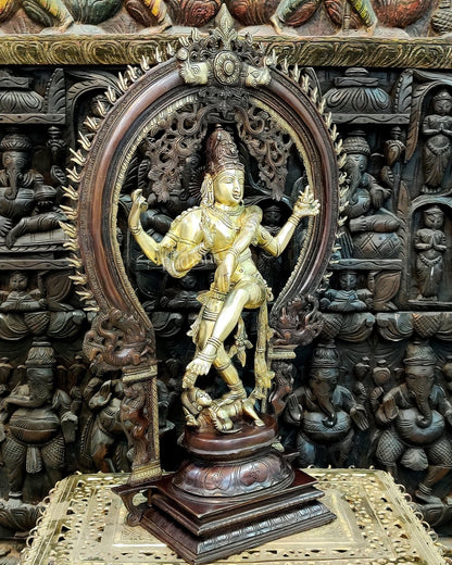 Brass Handcrafted Nataraja Statue - 26" Height