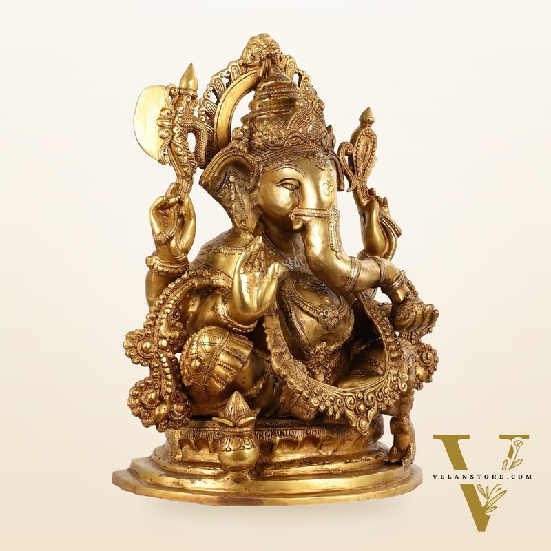 Unique lord Ganesha Brass Idol Height 20 inch
