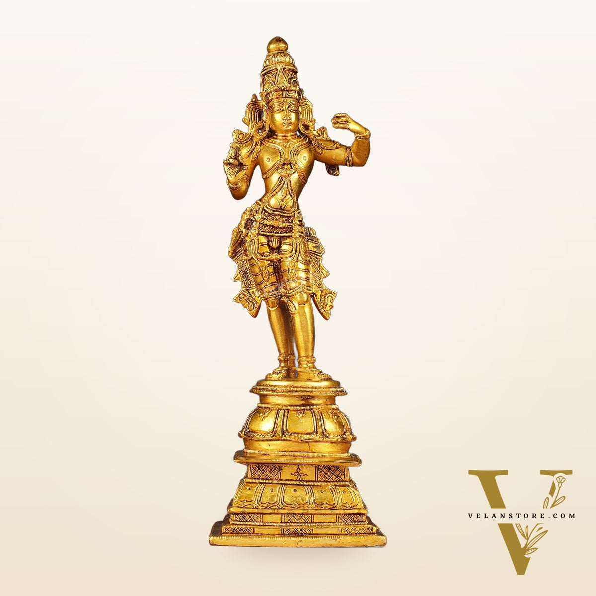 Unique Pure Brass Lord Rama Statue 11"