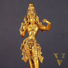 Unique Pure Brass Lord Rama Statue 11"
