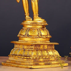 Unique Pure Brass Lord Rama Statue 11"