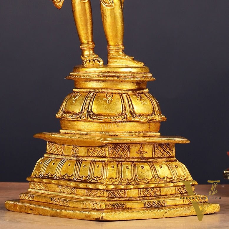 Unique Pure Brass Lord Rama Statue 11"
