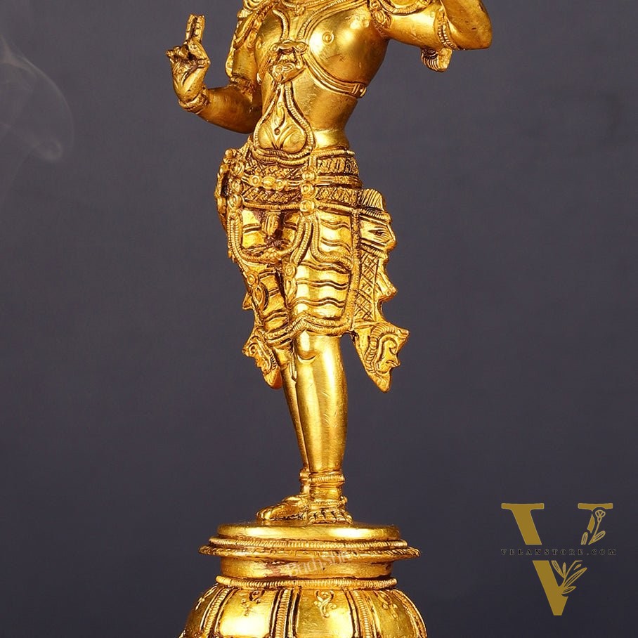 Unique Pure Brass Lord Rama Statue 11"