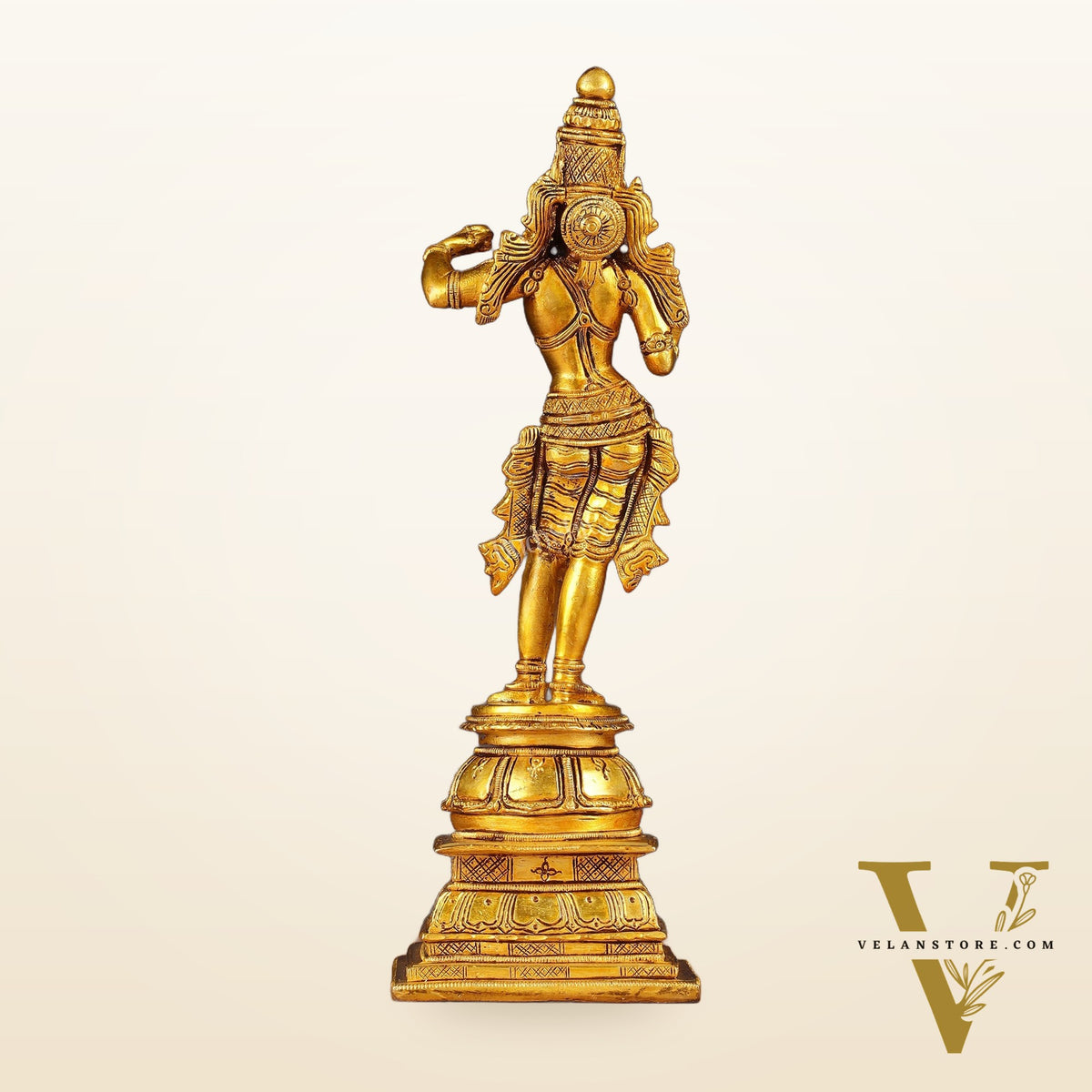 Unique Pure Brass Lord Rama Statue 11"