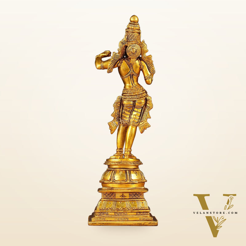 Unique Pure Brass Lord Rama Statue 11"
