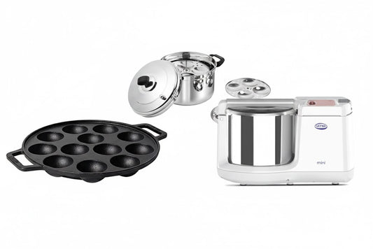 Complete South Indian Breakfast Combo - Wet Grinder, Idli & Appam Bundle