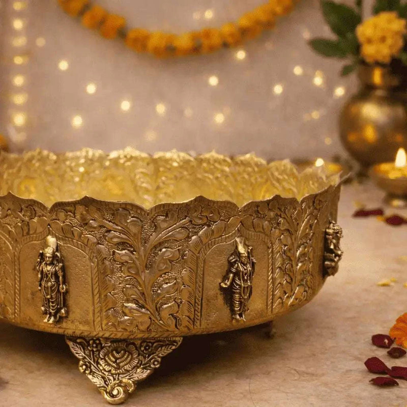 Brass Dashavatara Urli