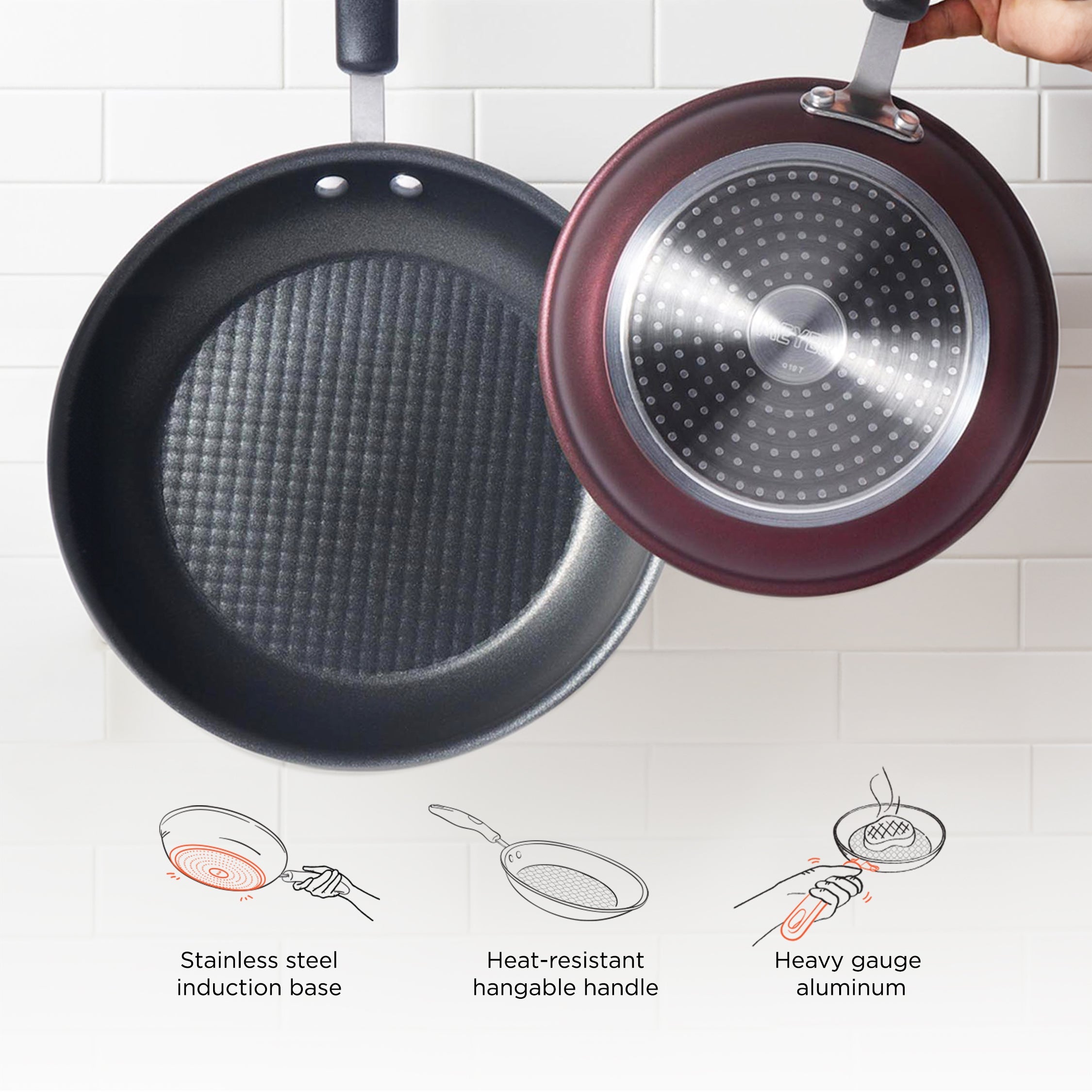 Meyer Merlot Non-Stick Open Frypan, 26cm