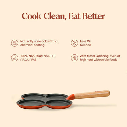 No. 8 Enamel Cast Iron Pancake Pan
